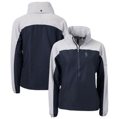 Seattle Mariners Cutter & Buck Women's Charter Eco Recycled Half-Zip Anorak Jacket Near Me