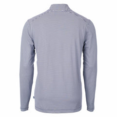 Cleveland Guardians Cutter & Buck Virtue Eco Pique Micro Stripe Big & Tall Recycled Quarter-Zip Pullover Top for sale