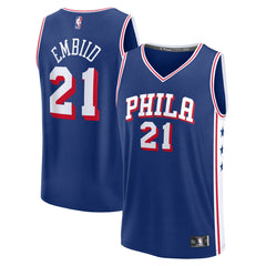 Fanatics - Joel Embiid Philadelphia 76ers Fast Break Replica Jersey - Icon Edition - Royal
