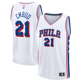 Fanatics - Joel Embiid Philadelphia 76ers Fast Break Replica Jersey - Association Edition - White
