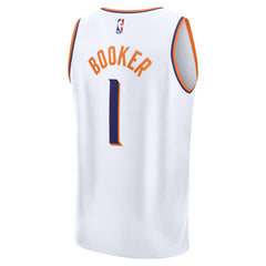 Fanatics - Devin Booker Phoenix Suns Fast Break Replica Jersey - Association Edition - White
