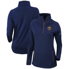 Columbia - Denver Nuggets Women's Omni-Wick Outward Nine Quarter-Zip Pullover Top - Navy