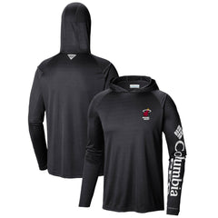 Columbia - Miami Heat Terminal Tackle Long Sleeve Hoodie T-Shirt - Black