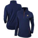 Columbia - Indiana Pacers Women's Omni-Wick Outward Nine Quarter-Zip Pullover Top - Navy