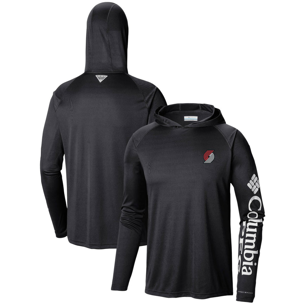 Columbia - Portland Trail Blazers Terminal Tackle Long Sleeve Hoodie T-Shirt - Black