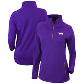 Columbia - Sacramento Kings Women's Omni-Wick Outward Nine Quarter-Zip Pullover Top - Purple