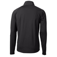 Minnesota Vikings Cutter & Buck Helmet Adapt Eco Knit Hybrid Recycled Quarter-Zip Pullover Top Black - NFL