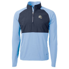 Los Angeles Chargers Cutter & Buck Helmet Adapt Eco Knit Hybrid Recycled Quarter-Zip Pullover Top Purple - NFL