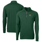 Green Bay Packers Cutter & Buck Helmet Adapt Eco Knit Stretch Recycled Quarter-Zip Pullover Top Green - NFL