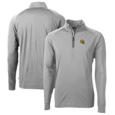 Green Bay Packers Cutter & Buck Helmet Adapt Eco Knit Stretch Recycled Quarter-Zip Pullover Top Silver - NFL