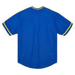 Mitchell & Ness - Golden State Warriors Jumbotron 3.0 Mesh V-Neck T-Shirt - Gold