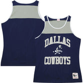 Dallas Cowboys Heritage Colorblock Tank Top Navy/Gray - Mitchell & Ness
