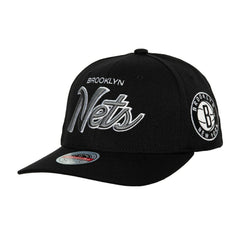 Mitchell & Ness - Brooklyn Nets MVP Team Script 2.0 Stretch-Snapback Hat - Black