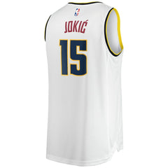 Fanatics - Nikola Jokic Denver Nuggets Fast Break Player Jersey - Association Editi- White