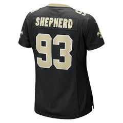 Nathan Shepherd New Orleans Saints Women's Game Jersey Black - Nike