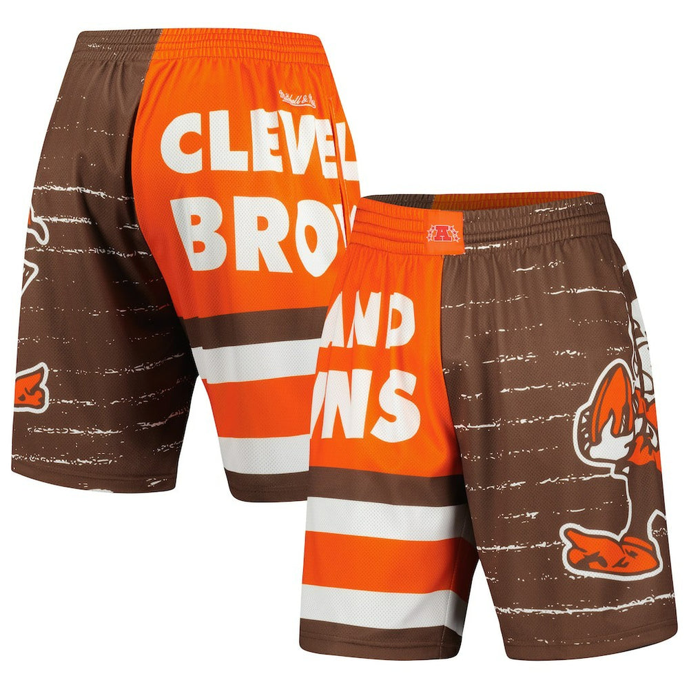 Cleveland Browns Jumbotron 3.0 Shorts Brown - Mitchell & Ness
