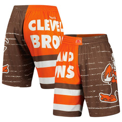 Cleveland Browns Jumbotron 3.0 Shorts Brown - Mitchell & Ness