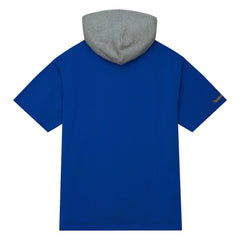 Los Angeles Rams Postgame Short Sleeve Hoodie Royal - Mitchell & Ness
