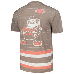 Cleveland Browns Jumbotron 3.0 T-Shirt Brown - Mitchell & Ness