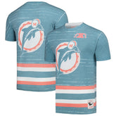 Miami Dolphins Jumbotron 3.0 T-Shirt Aqua - Mitchell & Ness