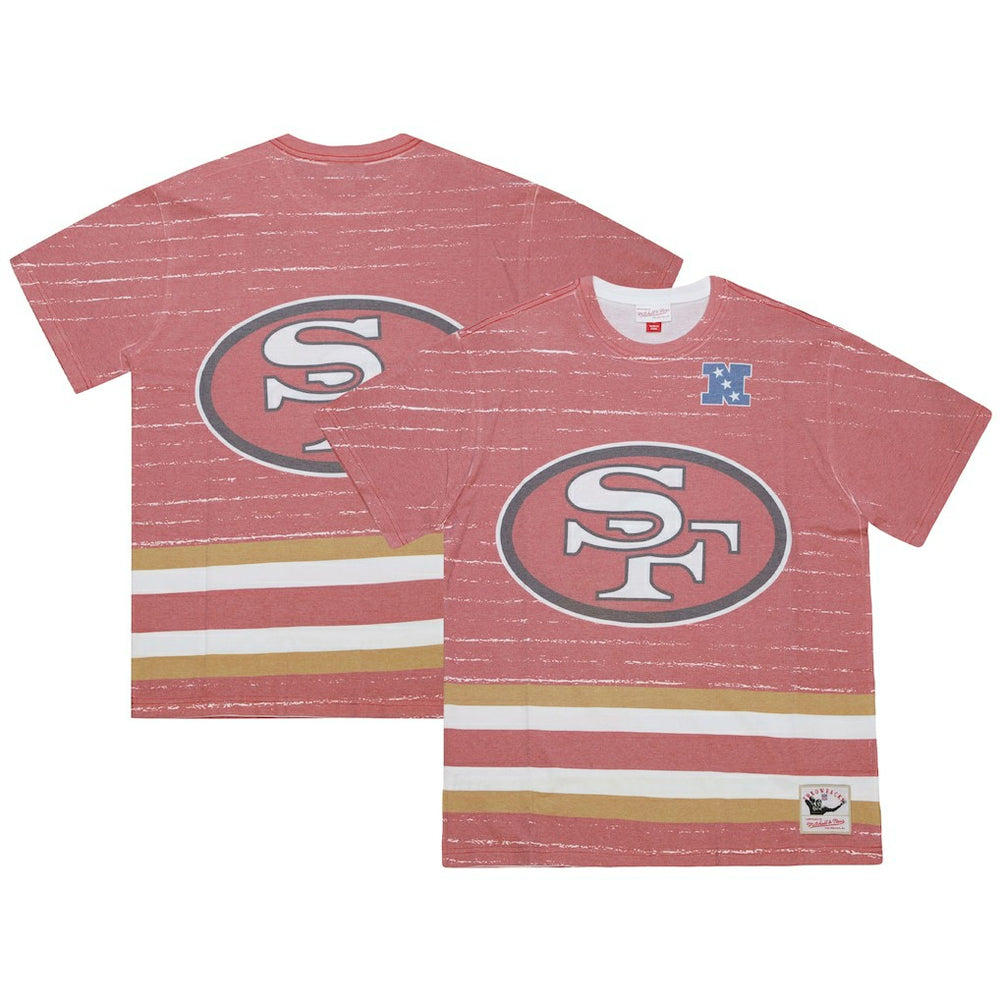 San Francisco 49ers Jumbotron 3.0 T-Shirt Scarlet - Mitchell & Ness