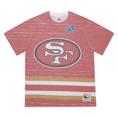 San Francisco 49ers Jumbotron 3.0 T-Shirt Scarlet - Mitchell & Ness
