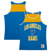 Los Angeles Rams Gridiron Classics Heritage Colorblock Tank Top Royal/Gold - Mitchell & Ness