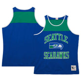 Seattle Seahawks Heritage Colorblock Tank Top Royal/Green - Mitchell & Ness