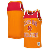 Tampa Bay Buccaneers Gridiron Classics Heritage Colorblock Tank Top Orange/Red - Mitchell & Ness