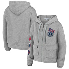 Boston Red Sox WEAR by Erin Andrews Women's Full-Zip Hoodie On Sale