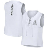 Chicago White Sox WEAR by Erin Andrews Women's Lace-Up Tank Top Online
