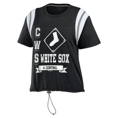 Chicago White Sox WEAR by Erin Andrews Women's Cinched Colorblock T-Shirt for sale
