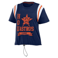 Houston Astros WEAR by Erin Andrews Women's Cinched Colorblock T-Shirt Online