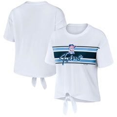 Minnesota Twins WEAR by Erin Andrews Women's Front Tie T-Shirt Clearance