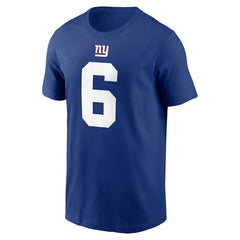 Jaxson Dart New York Giants Name & Number T-Shirt Royal - Nike