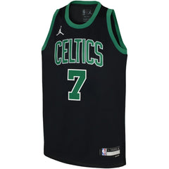 NBA - Jaylen Brown Boston Celtics Jordan Brand Youth Swingman Jersey - Statement Edition - Black
