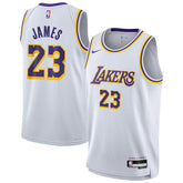Nike - LeBron James Los Angeles Lakers Youth Swingman Jersey - Association Edition - White