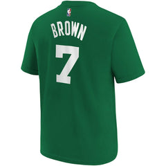 NBA - Jaylen Brown Boston Celtics Youth Icon Name & Number T-Shirt - Kelly Green
