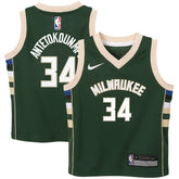 Nike - Giannis Antetokounmpo Milwaukee Bucks Preschool Swingman Player Jersey - Icon Edition - Hunter Green