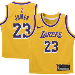 Nike - LeBron James Los Angeles Lakers Preschool Dri-FIT Swingman Player Jersey - Icon Edition - Gold