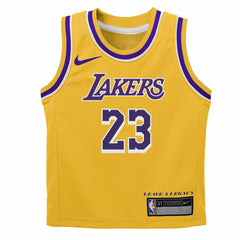 Nike - LeBron James Los Angeles Lakers Preschool Dri-FIT Swingman Player Jersey - Icon Edition - Gold