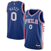 Nike - Tyrese Maxey Philadelphia 76ers Youth Swingman Jersey - Icon Edition - Royal