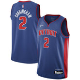 Nike - Cade Cunningham Detroit Pistons Youth Swingman Jersey - Icon Editi- Blue