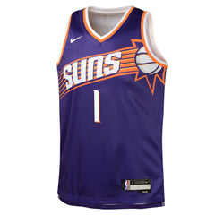 Nike - Devin Booker Phoenix Suns Youth Swingman Jersey - Icon Edition - Purple