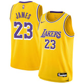 Nike - LeBron James Los Angeles Lakers Youth Swingman Jersey - Icon Edition - Gold