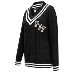 Pittsburgh Steelers Pro Standard Women's Prep V-Neck Pullover Sweater Black - NFL