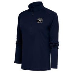 Houston Astros Antigua Women's Brushed Metallic Tribute Half-Zip Pullover Top discount