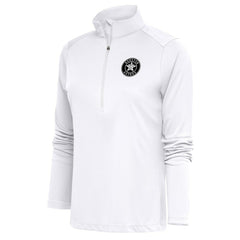 Houston Astros Antigua Women's Brushed Metallic Tribute Half-Zip Pullover Top Clearance