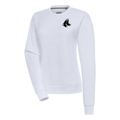 Boston Red Sox Antigua Women's Brushed Metallic Victory Pullover Sweatshirt On Sale