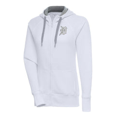 Detroit Tigers Antigua Women's Brushed Metallic Victory Full-Zip Hoodie for sale